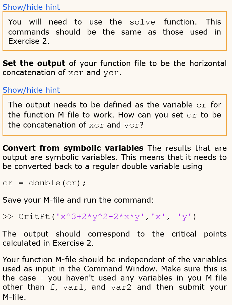 your Workspace by entering the command clear all in the Command Window.