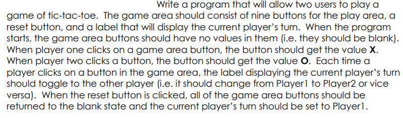 JAVAFX PROGRAM Write a program that will allow two users to play