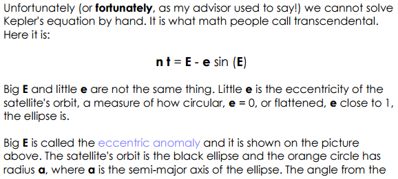 extends Newton's method from your Calculus I class to a real-world orbital