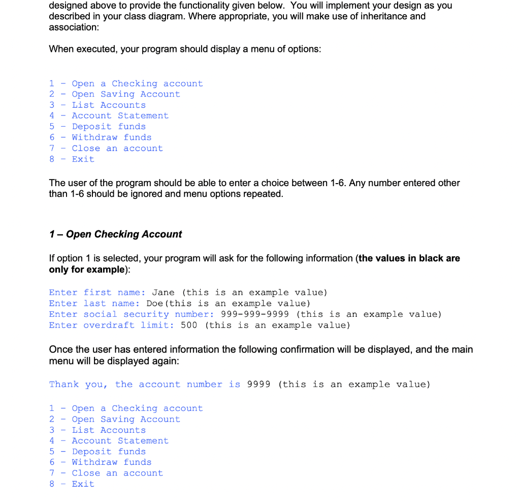 Using the UML diagram given, create a Java program that contains numbers