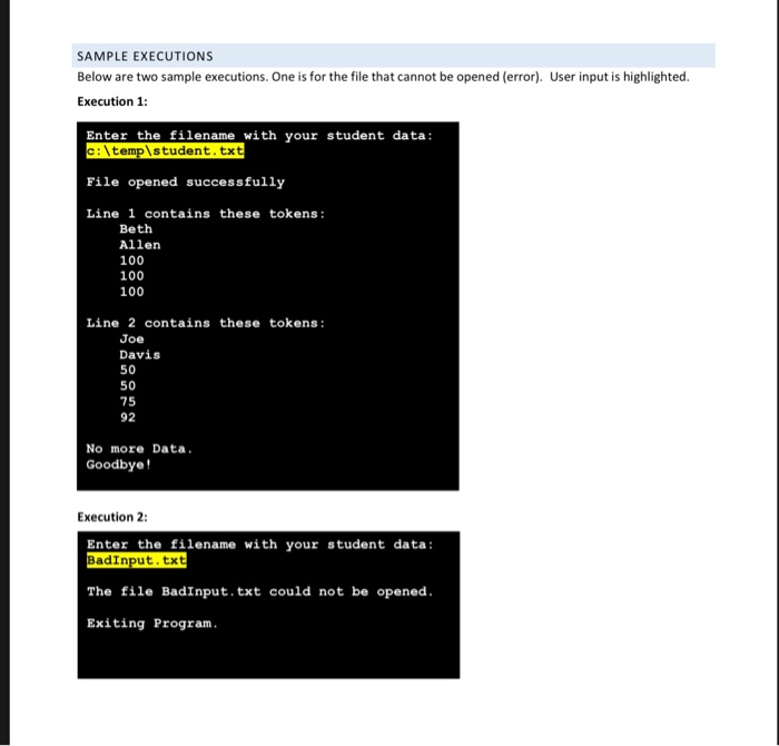 The assignment is to write a simple Java main program to scan