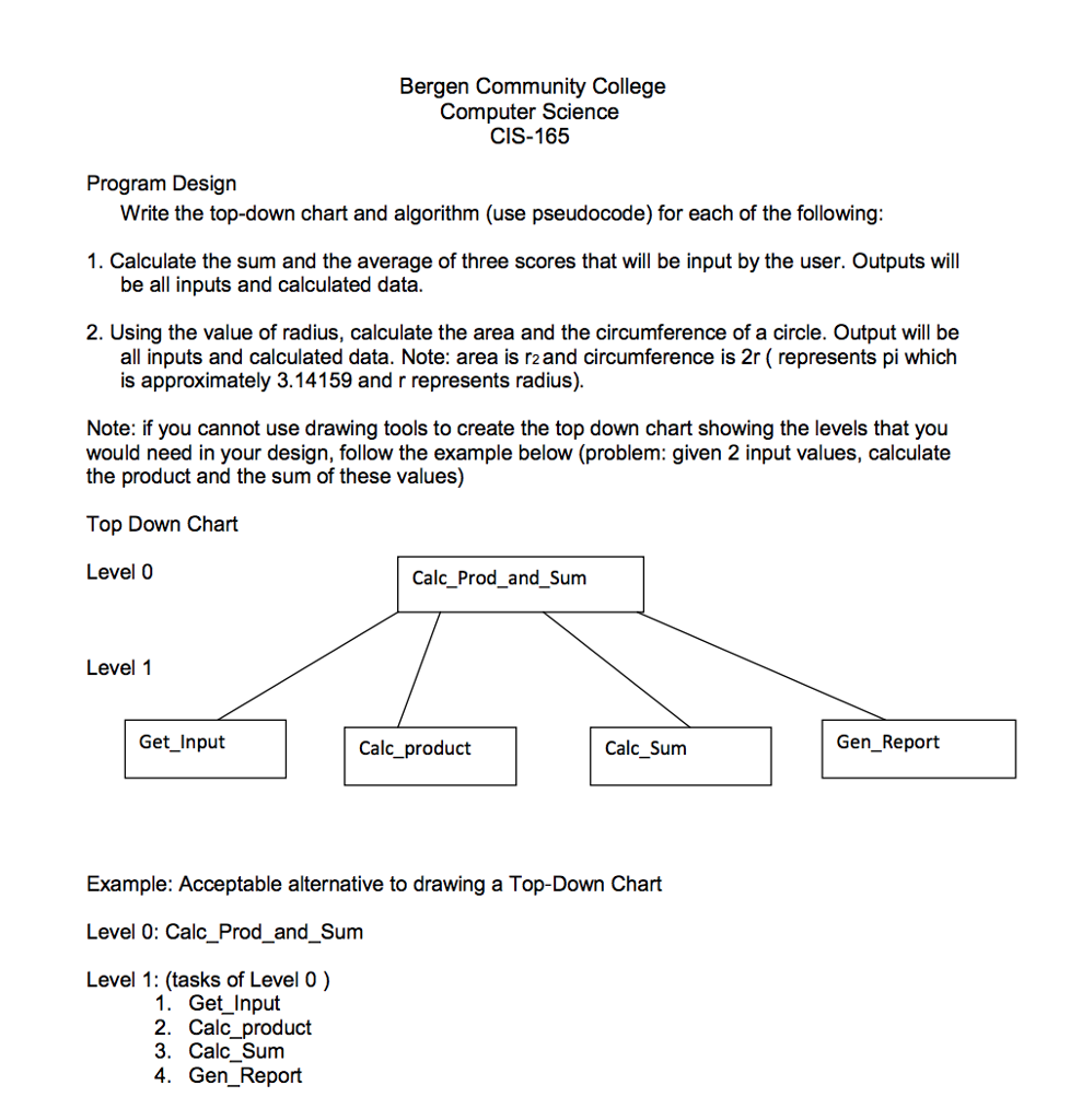 Remember that you will be submitting 3 files: Source code file Output