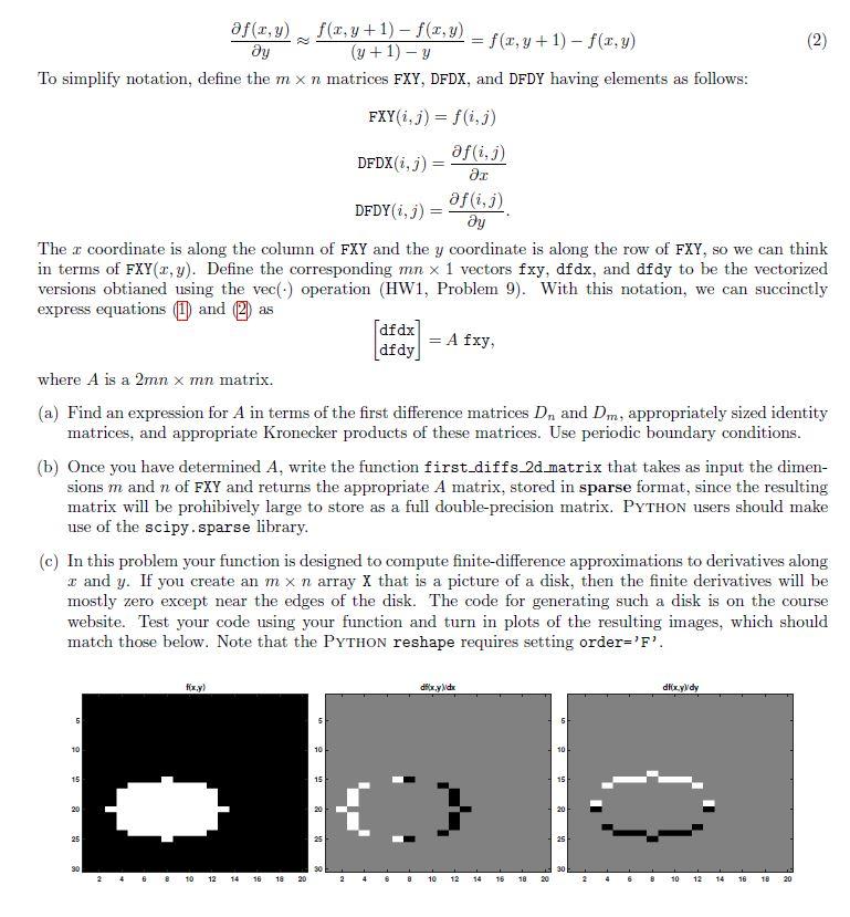 in later homework assignments for an application called photometric stereo. To approximate