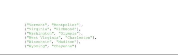 the capital of a randomly displayed state. Upon receiving the user input,