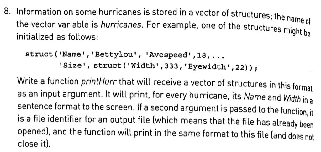 Could you help me with this question please? It's a MatLab question