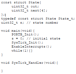 There are two inputs (PB3, PB2) and two outputs (PB1, PB0). The