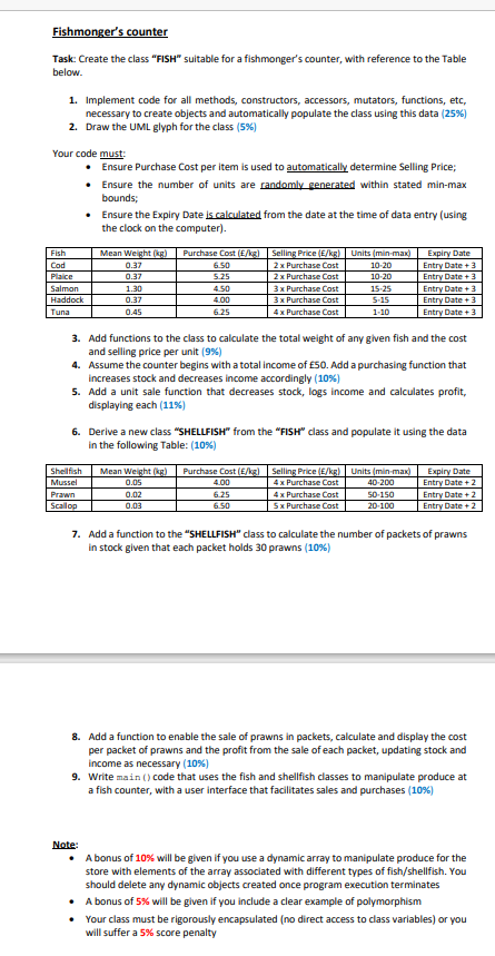 can anyone please solve task 6,7 & 8? Also UML diagram for
