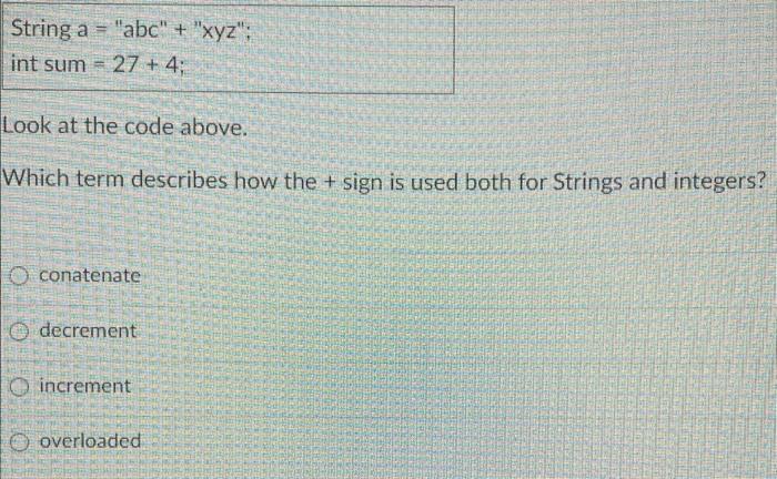 the value of ' a '? 1 1.3 2 2.0 int a=5