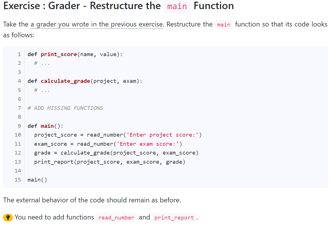Python Python Python Python def print_score(name, value): print(name, '=' * (value//5)) 1