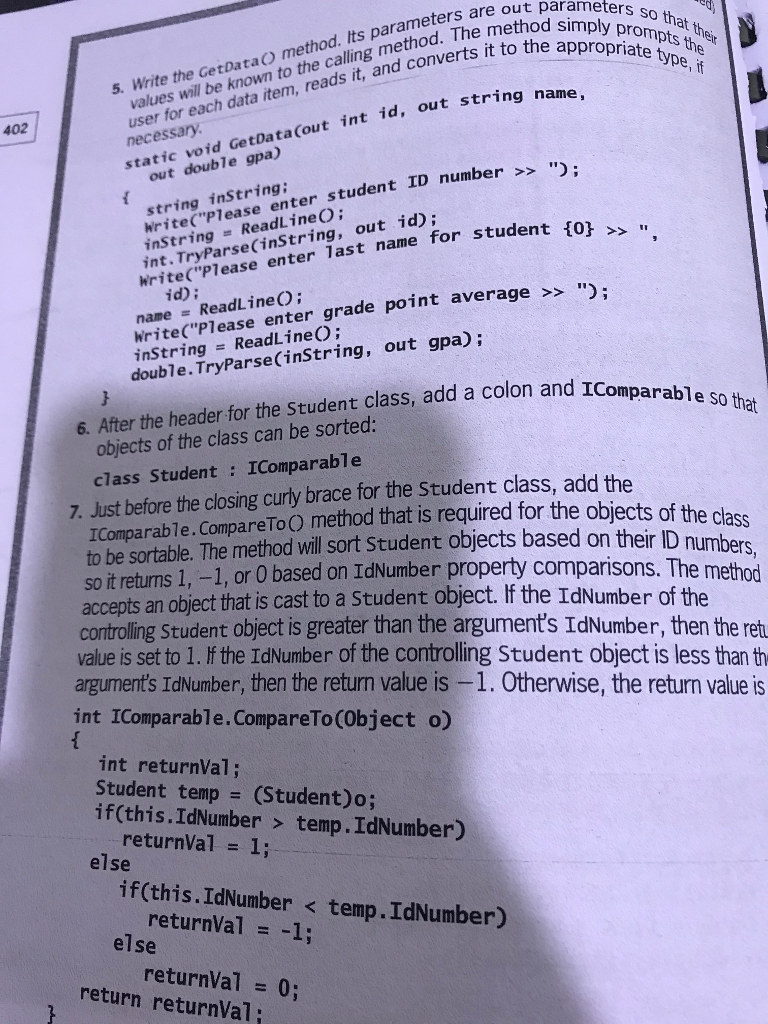 paste the code below Creating an Array of Objects in ta to