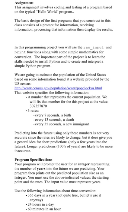  Please help with this python assignment and include comments so I
