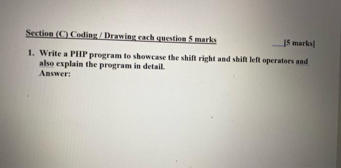  simple answer , Internet technologies , clear photo plz Section (C)