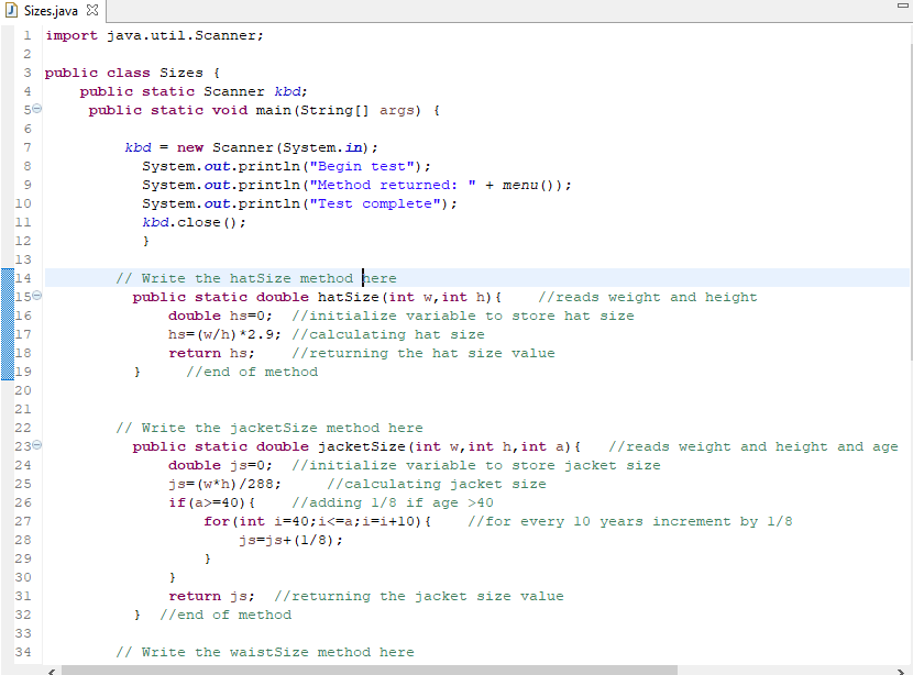 Your program should begin by asking the user to enter the height,