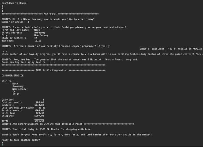 ?(Yes/No" is not workikg. It should help customer to order another order(line