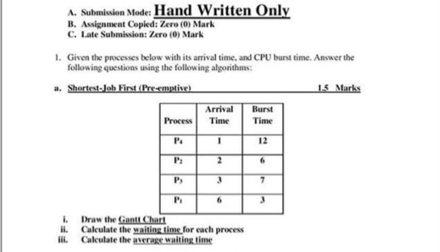  This is an introduction to operating system, Please!!!! I need help