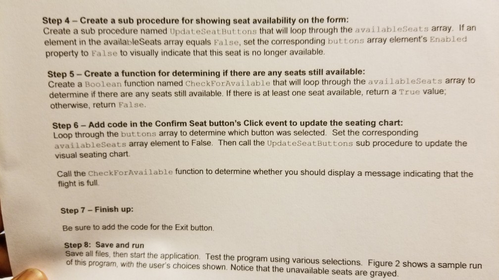 array is used RadioButton objects. Here are instructions on how to design