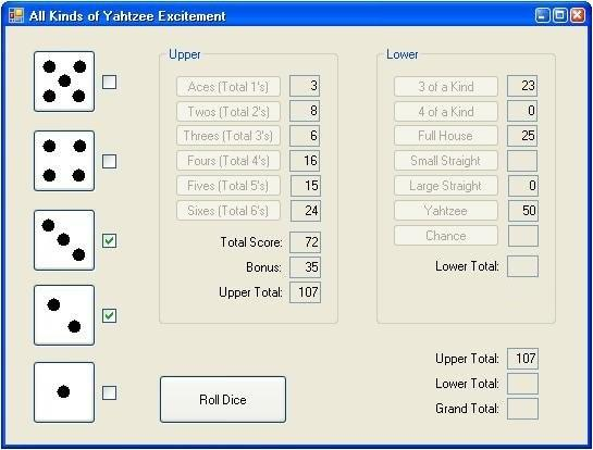 Write a Java FX GUI application to play the game of Yahtzee.