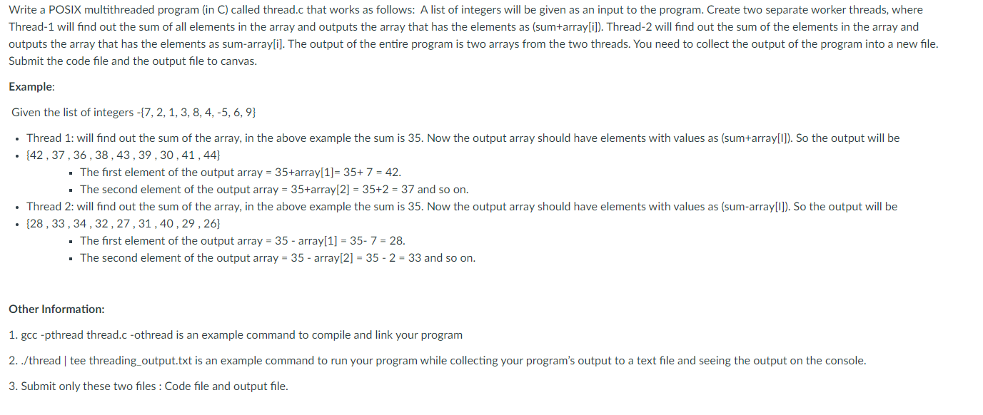 please write in C++ or python please, thanks. Write a POSIX multithreaded