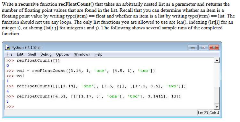 nested list as a parameter and returns the maximum depth to which