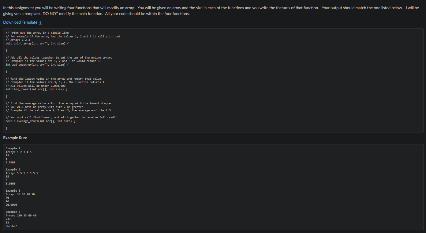  Need help in C language, need to satisfy the examples 