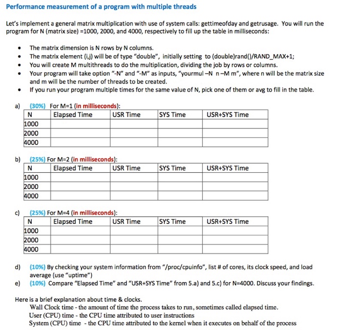 Write CODE. This is in C programming. Looks fine. Please help. Performance