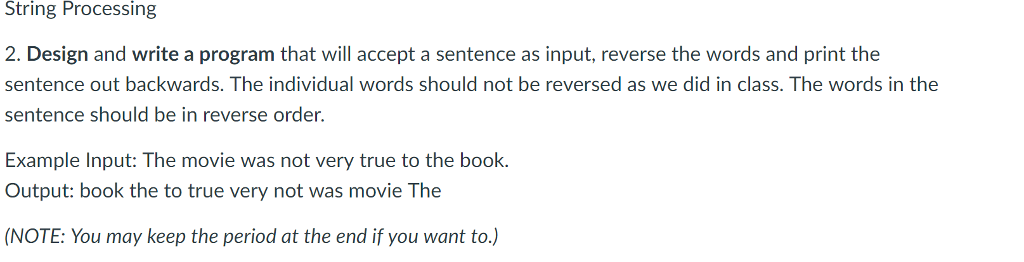  USING OF C++ Program, Thank you very much String Processing 2.