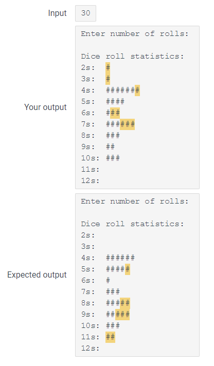 Question Modify the program below to print a histogram in which the