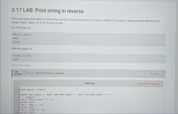 in Python pleaseehat Do i need to do to get rhis to