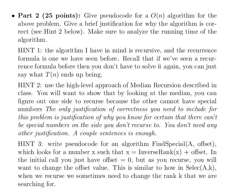 no duplicated elements, and recall that Rank(u) = k if x is