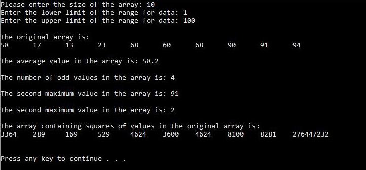 In Java: Read the following data from the user: Number of elements