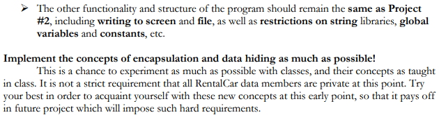 data for all cars to an output file 4. Sort the car