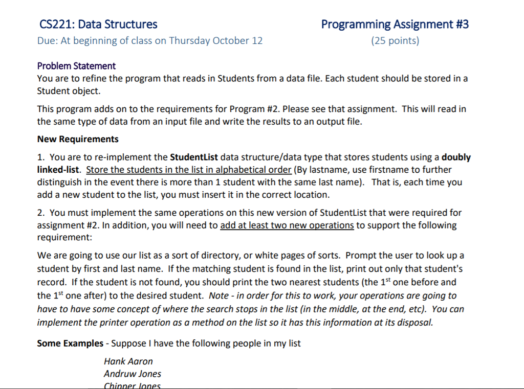 This is the assignment, and below is program 2 which assignment 3
