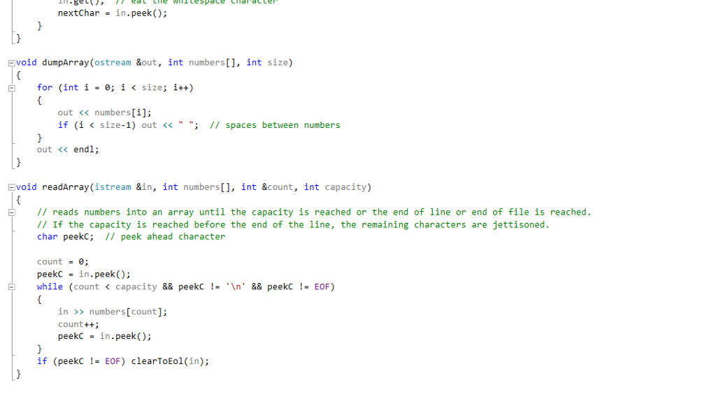 work, your operations are going to have to have some concept of