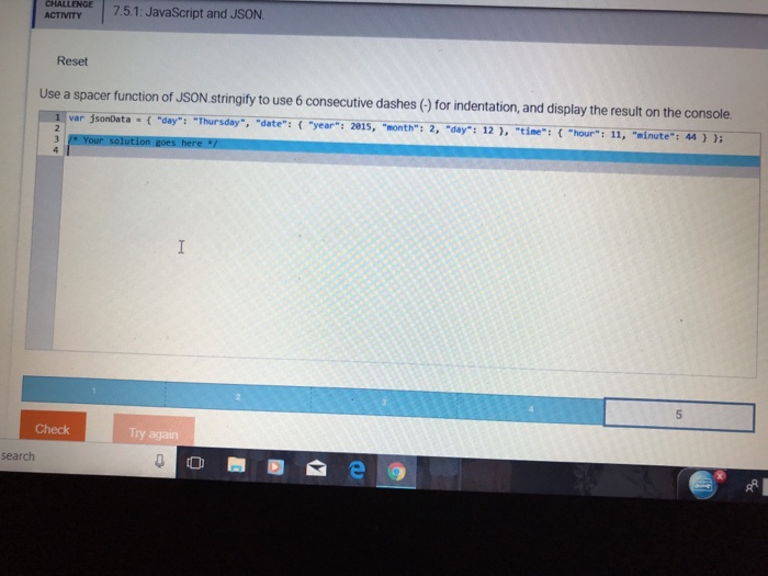  Use a spacer function of JSON.stringify to use 5 consecutive hashes