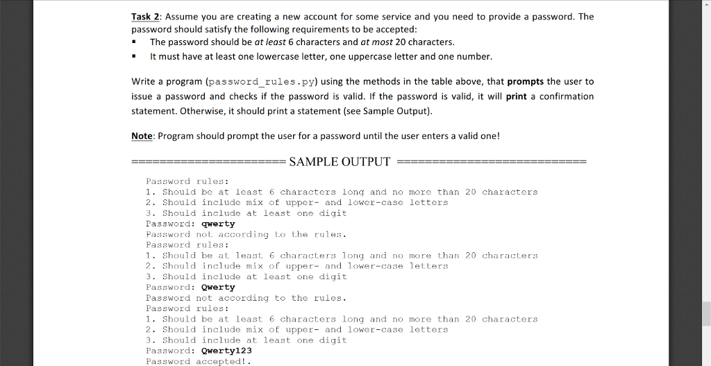  Please help. Thanks! Task 2: Assume you are creating a new