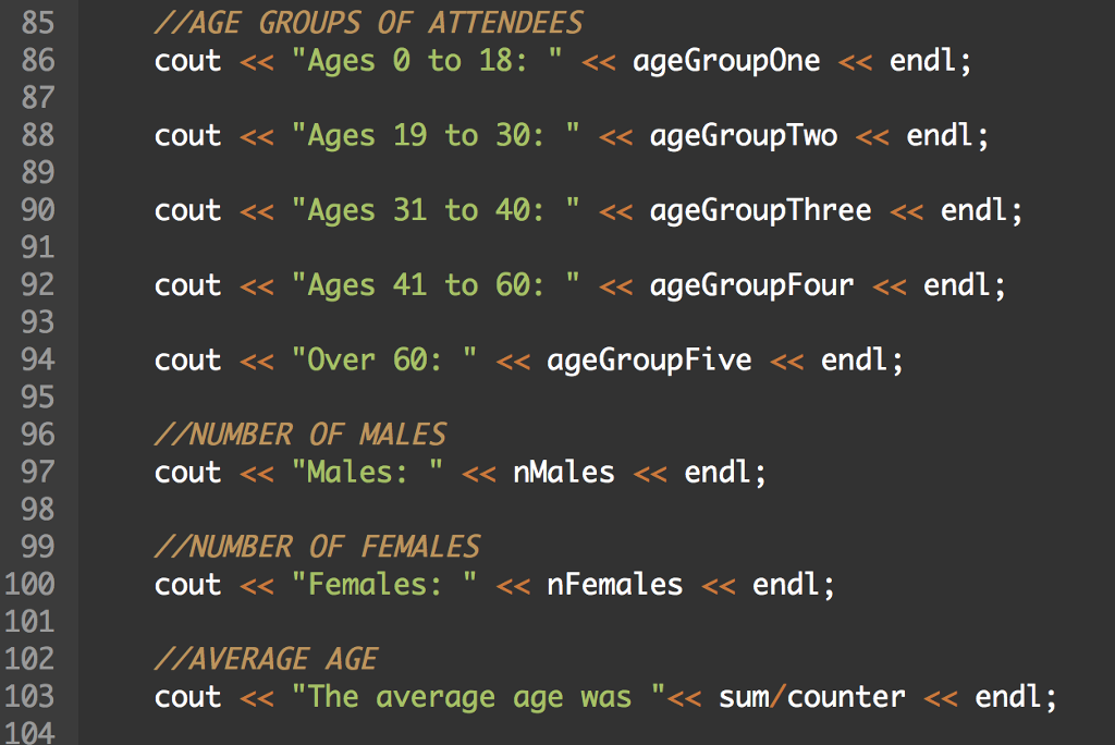 code so you can also copy/paste into your compiler to try and