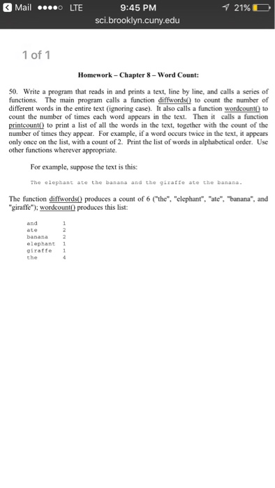  Write a program that reads in and prints a text, line