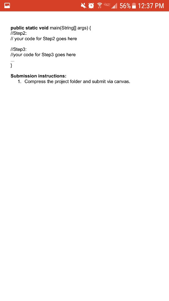 PM Lab 13 100 points Create a new Java project. Implement the