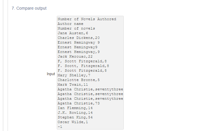 = input.nextLine(); System.out.println("You entered: "+header1); System.out.println("Enter the column 2 header: "); String