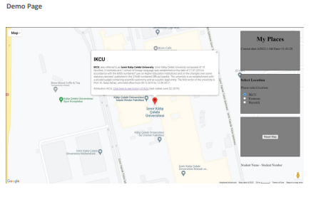 hometown (the place where you were born), Izmir Katip Celebi University, and