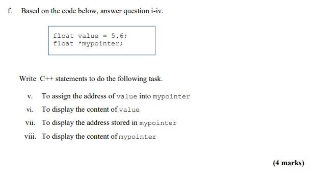 Figure 4.1. Draw diagrams that represent the implementation of the code. char