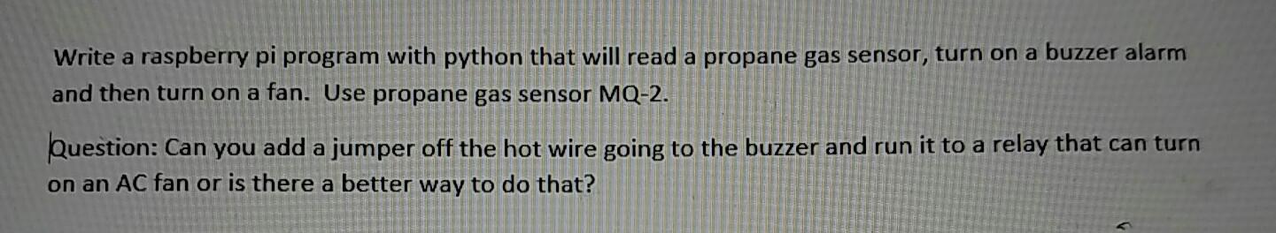  Write a raspberry pi program with python that will read a