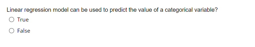 Python: Linear regression model can be used to predict the value of