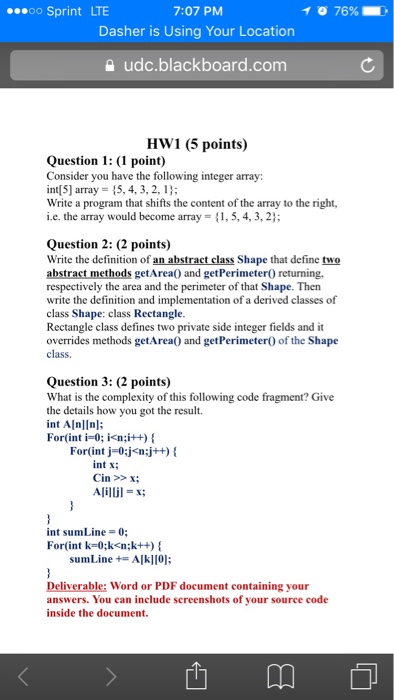  Consider you have the following integer array: int[5] array = {5,