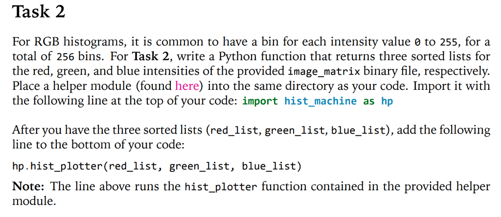 to read it in, but don't know how to complete the tasks.