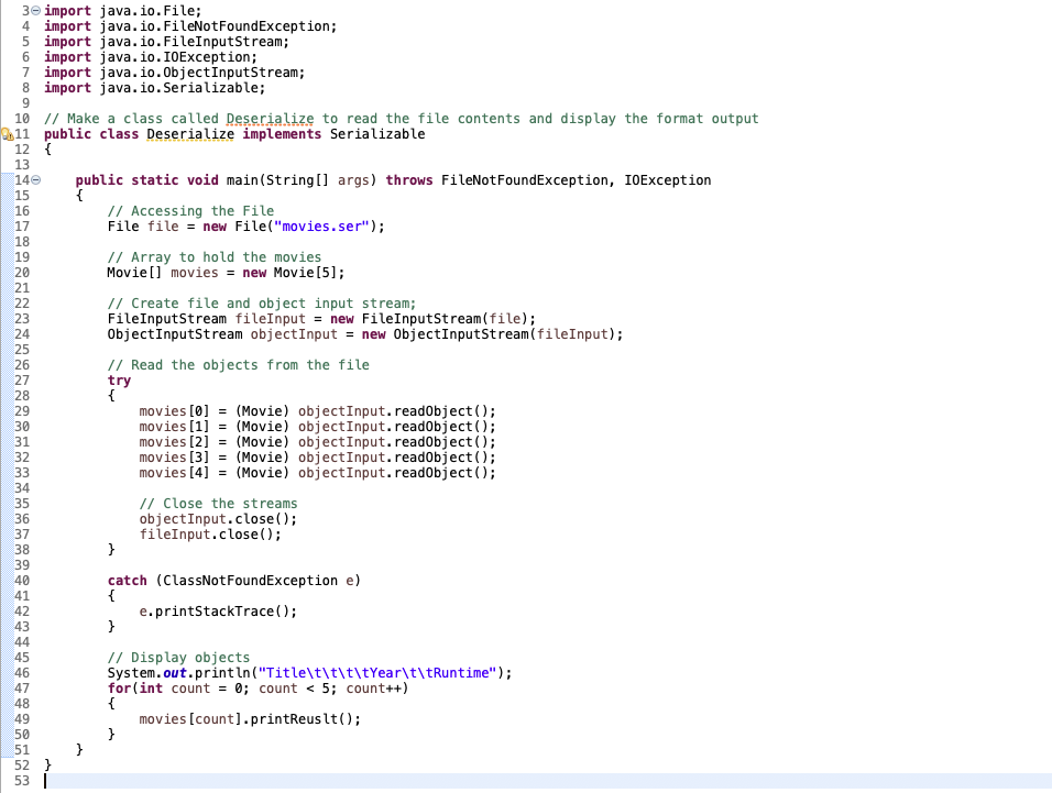 run the code, It has this error: Exception in thread "main" java.lang.ClassCastException: