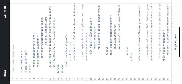  i need code for these hs and html for paper rock