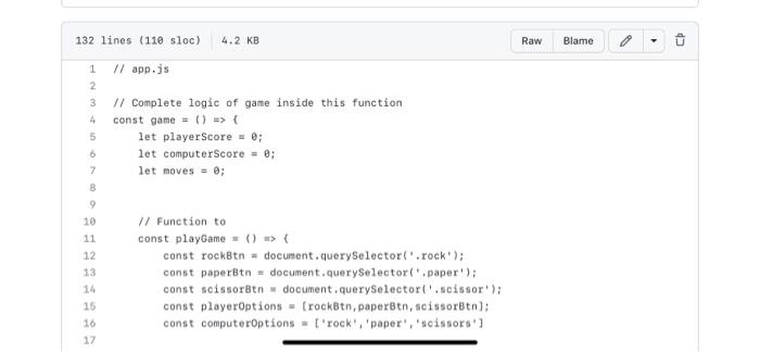 start playing game ayerOptions. forEach(option { option. addEventListener('click', function() \{ Give feedback