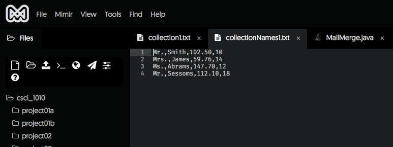 the data file (in other words, if there are 3 lines of
