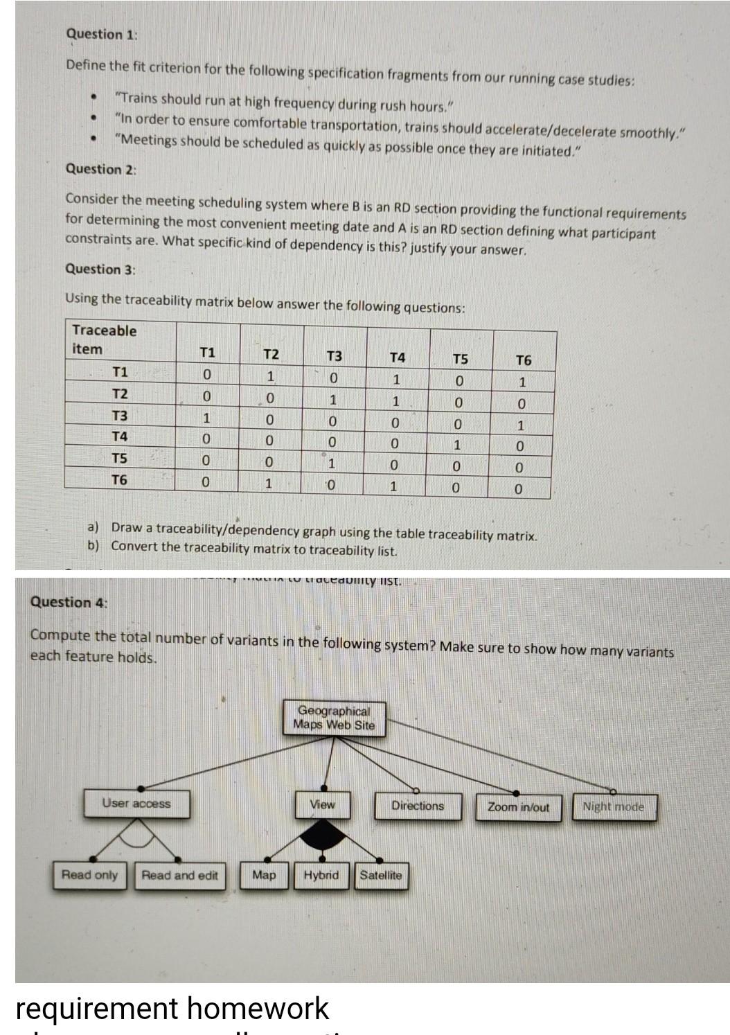 the answer for question 1: give me the answer for question